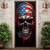 cheap Halloween Door Covers-Halloween Skull Door Decorations Door Covers 4th of July Patriotic Independence Day Backdrop Indoor/Outdoor Door Banner for Front Door Farmhouse