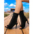 cheap Vacation Sandals-Women&#039;s Black Lace-up Peep Toe Ankle Boots – High Heel Suede Booties with Open Toe, Perfect for Music Festivals, Casual Outings, and Nightlife