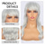 cheap Historical Wigs-Long Grey Mullet Wig for Women with Bangs 90s 80s Wigs Natural Looking Synthetic Wig With Bangs for Women Wig Halloween Wigs