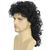 cheap Historical Wigs-Curly Mullet Wigs for Men 80s Black Long Curly Wigs Hippie Rocking 80s Party Cosplay Costume Anime Heat Resistant Synthetic Hair Wig 70&#039;s Wig