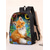abordables Sacs à dos pour Enfants et Adolescents-Ensemble sac à dos renard pour écolières, 3 pièces, comprenant un sac à goûter et une trousse, un adorable sac à dos animal de la forêt pour la rentrée et le quotidien.