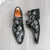 tanie Buty mnicha-brązowe buty typu monk strap z nadrukiem węża dla mężczyzn – klasyczne buty formalne z nowoczesnym akcentem, idealne do pracy lub na wieczór