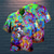economico Modello 3D-Per uomo Hippie Funghetto Camicia Camicia hawaiana Camicia con bottoni Maniche corte Tropicale Hawaiano Originale Informale Hawaiano Per uscire Estate Primavera Collo ripiegabile Stampa Bottone giù