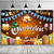 cheap Oktoberfest-Oktoberfest German Bavarian Hanging Tapestry Pretzel Beer Wall Art Blue White Plaid Large Tapestry Mural Decor Photograph Backdrop Festival