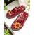 cheap Women's Clogs &amp; Mules-Women's Purple Floral Leather Slip-On Clogs with 3D Flower Appliqué – Vintage Bohemian Comfort Shoes for Casual Wear, Gardening, and Travel