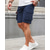 cheap Outdoor-Men&#039;s Cargo Shorts Shorts Summer Shorts Drawstring Elastic Waist Multi Pocket Plain Comfort Wearable Knee Length Outdoor Sport Daily Fashion Casual Black Navy Blue
