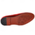 abordables Mocassins-Mocassins en velours bordeaux pour homme avec écusson brodé – chaussures de soirée à enfiler pour mariages, banquets et occasions festives