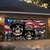 cheap 4th of July-Halloween Door Decorations Garage Door Cover Skull 4th of July Independence Day Outdoor Banner Large Backdrop for Holiday Outdoor Garage Door Home Wall Decorations