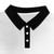 cheap Men&#039;s Printed Polo-Men&#039;s Polo Button Up Polos Casual Sports Lapel Short Sleeve Fashion Basic Plaid Color Block Buttons Summer Spring Black Black White Polo