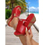 cheap Vacation Sandals-Women&#039;s Black and White Cork Wedge Sandals with Rhinestone Accents  Casual Summer Slip-On Shoes for Beach Trips and Vacation Outfits