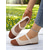 voordelige Platte damesschoenen-Tweekleurige gebreide ballerina's voor dames met bandje – ademende, casual Mary Jane-schoenen voor dagelijks gebruik, wandelen en lente-uitjes