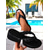 cheap Vacation Sandals-Women&#039;s Black Braided Flip Flop Sandals – Casual Summer Footwear for Beach, Poolside, and Daily Comfort