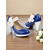 cheap 1950s-Women’s 1950s Vintage  Blue Patent Leather Heels with White Bow and Pearl Detail – Retro Platform Pumps for Parties, Weddings, and Daily Elegance
