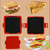 preiswerte Barausstattung-Toastie-Sandwichmaker für die Mikrowelle, antihaftbeschichtete Sandwich-Grillpfanne für die Mikrowelle für ein schnelles Frühstück, benutzerfreundlicher Brottoaster mit Farbbox, tragbares Küchengerät