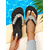 cheap Slide Sandals-Women's Black Rhinestone Flip Flop Sandals with Colorful Crystal Embellishments – Glam Beach Slides for Pool Parties, Vacations, and Summer Outfits