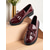voordelige Damesinstappers &amp; loafers-Dames bordeauxrode lakleren loafers met kwastje en strik, vintage platte schoenen voor casual dates en dagelijks gebruik