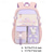 abordables Sacs à dos pour Enfants et Adolescents-Sac à dos kawaii pour enfants et adolescentes – cartable pastel avec breloque lapin en peluche et organiseur multi-poches pour l'école primaire et le collège