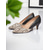 economico Décolleté con kitten heel-Scarpe col tacco da donna in similpelle nera effetto serpente, scarpe eleganti con punta affilata per lavoro, colloqui e stile da giorno a sera
