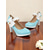 cheap 1950s-Women’s 1950s Vintage  Blue Patent Leather Heels with White Bow and Pearl Detail – Retro Platform Pumps for Parties, Weddings, and Daily Elegance
