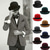 billige Partyhatter-magisk hatt damehatt med bred brem i ull, britisk hiphop-hatt for menn, jazzhatt for vinter, ensfarget filthatt