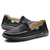 cheap Slip-On Casual Shoes-Men's Blue Denim Loafers with Frayed Edge Design Slip-On Lightweight Casual Shoes for Weekend Outings Summer Strolls and Daily Comfort