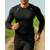 preiswerte Lauf-T-Shirts &amp; Tanktops-Herren Farbblock Laufshirt Tennis Shirt Sommer Frühling Schlank Langarm Schnelltrocknend Leicht Elastisch Atmungsaktiv Tennis Golfspiel Laufen Grün Grau Sportbekleidung Sportkleidung