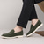 billige Casual loafers-Herre lyseblå slip-on casual loafers – pustende flate sko i semsket skinn med polstret såle for vårantrekk, daglig pendling og avslappede byturer