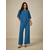abordables Blouses Élégantes-Femmes Chemisier Hauts Élégants Dentelle Patchwork Superposé Élégant Demi Manches Col ras du cou Quotidien robe demoiselle d honneur Bleu Été Printemps Automne