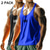 abordables Débardeurs-Homme Débardeur Gilet T-shirt sans manches T-shirt musculaire de gymnastique Sans manches Col en U Décolleté Été Uni Mode Sportif Classique 2 pièces Pack multiple Occasionnel Salle de sport Sports