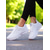 cheap Women&#039;s Sneakers-Women&#039;s White Flyknit Running Sneakers with Cushioned Sole – Lightweight Athletic Shoes for Jogging, Training and Everyday Comfort