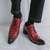 economico Scarpe Derby-Scarpe eleganti da uomo in similpelle con motivo coccodrillo rosso – scarpe oxford business lucide e alla moda per eventi formali, feste serali, occasioni eleganti e look professionali