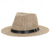 cheap Party Hats-Men&#039;s Linen Sun Hat Panama Flat Brim British Jazz Hat Sun Protection Gentleman Hat