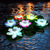 baratos Luzes Subaquáticas-Piscina de lótus solar luz flutuante lagoa solar luz noturna rgb jardim ao ar livre gramado piscina festa de férias decoração de paisagem
