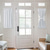 cheap Door Curtains-Blackout Window Curtains, Farmhouse Thermal Insulated Noise Reducing Privacy Faux Linen Patio/French/Glass Door Curtain Panel, 1 Panel