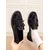 voordelige Damesinstappers &amp; loafers-Dames bordeauxrode lakleren loafers met kwastje en strik, vintage platte schoenen voor casual dates en dagelijks gebruik
