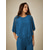abordables Blouses Élégantes-Femmes Chemisier Hauts Élégants Dentelle Patchwork Superposé Élégant Demi Manches Col ras du cou Quotidien robe demoiselle d honneur Bleu Été Printemps Automne