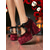 cheap Shoes For Women-Women&#039;s 19th Century Victorian Gothic Velvet Platform Heels  -  Burgundy Mary Jane Chunky Pumps with Lace Trim and Ribbon for Halloween,Cosplay,and Lolita Fashion