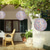 abordables Luces de paisaje-Luz de globo de estilo chino, energía solar para exteriores, linterna impresa de 12 pulgadas y 30 cm, lámpara colgante ip65, luz led de nailon resistente al agua para exteriores, jardín, fiesta,