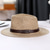 cheap Party Hats-Men&#039;s Linen Sun Hat Panama Flat Brim British Jazz Hat Sun Protection Gentleman Hat
