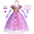 cheap Girls&#039; Costumes-Rapunzel Fairytale Princess Sofia Flower Girl Dress Theme Party Costume Tulle Dresses Cosplay Movie Cosplay for Girls&#039; Kid&#039;s Carnival Masquerade Wedding Wedding Guest