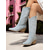 ieftine Cizme Cowboy &amp; Western-Cizme de damă western cowboy din denim cu detalii brodate – cizme vintage cu toc gros până la jumătatea gambei pentru festivaluri, evenimente rodeo și ținute casual de zi cu zi