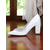 cheap Formal-Women&#039;s Pink Satin Block Heel Wedding Pumps, Pointed Toe Rhinestone Embellished Bridal Shoes for Formal Ceremonies and Elegant Events