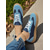 cheap Women&#039;s Sneakers-Women’s Denim Lace-Up Sneakers – Lightweight Casual Canvas Shoes for Walking, Daily Wear and Street Style