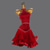 baratos vestido de competição-Vestido de dança latina com borlas de strass, traje feminino para performance de salsa, sem mangas, festa, samba chacha, roupa de dança de palco