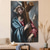tanie Tkanina religijna-Średniowieczna tkanina Średniowieczny Jezus Wisząca tkanina Sztuka ścienna Duża tkanina Mural Dekoracja Fotograf Tło Koc Zasłona Dekoracja do domu Sypialni Salonu