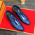 baratos Sapatos Oxford-sapatos masculinos de couro envernizado verde com cadarço – sapatos formais brilhantes com acabamento polido, ideais para casamentos e celebrações noturnas
