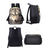 abordables Mochilas para Niños y Adolescentes-Conjunto de mochila de 3 piezas con estampado de lobo para niño: mochila escolar ligera y duradera con lonchera y estuche para lápices para estudiantes, aventuras al aire libre y viajes diarios. Kayomi Harai
