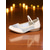 cheap Latin Shoes-Women&#039;s Gold Glitter Mesh Ballet Flats with Embroidered Lace - Professional Dance Shoes for Stage Performance, Ballroom Practice and Recital Wear