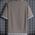 ieftine Tricou Waffle Knit-Bărbați Tricou Waffle Tricou Manșon scurt Mânecă scurtă Stil Nautic Vară Simplu Modă Designer De Bază fals două piese Casual Vacanță Stradă Alb Top tricou pentru bărbați