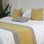 cheap Bedding Accessories-Bed Runner Bed Scarf, Two Tone Colors Decorative Bed Scarf for Home Hotel Bedspreads Scarves Protection Modern Solid Bed Runner for Foot of Bed Home Bedroom Bedding Decoration